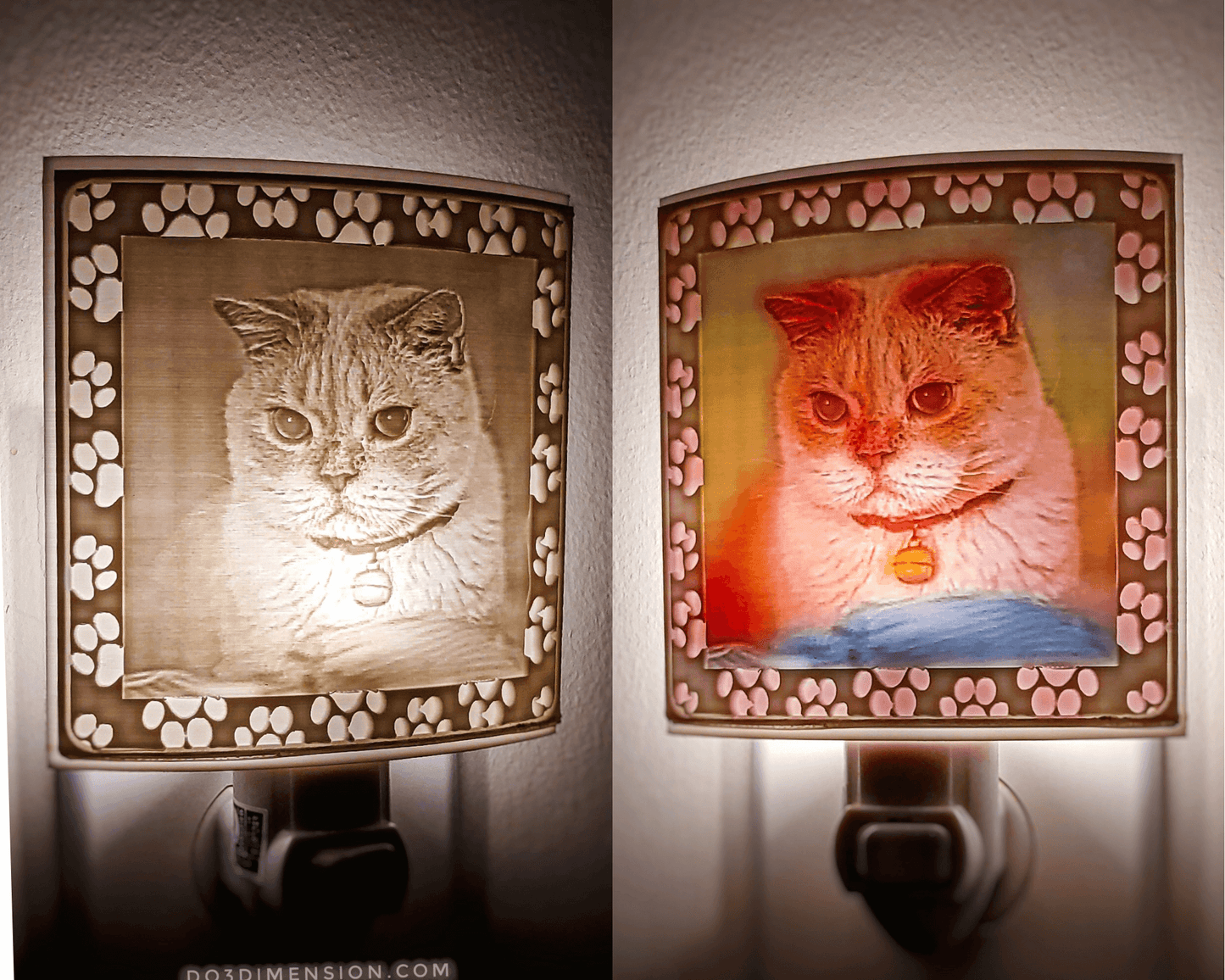 Family & Pet Personalized Lithophane LED Night Light