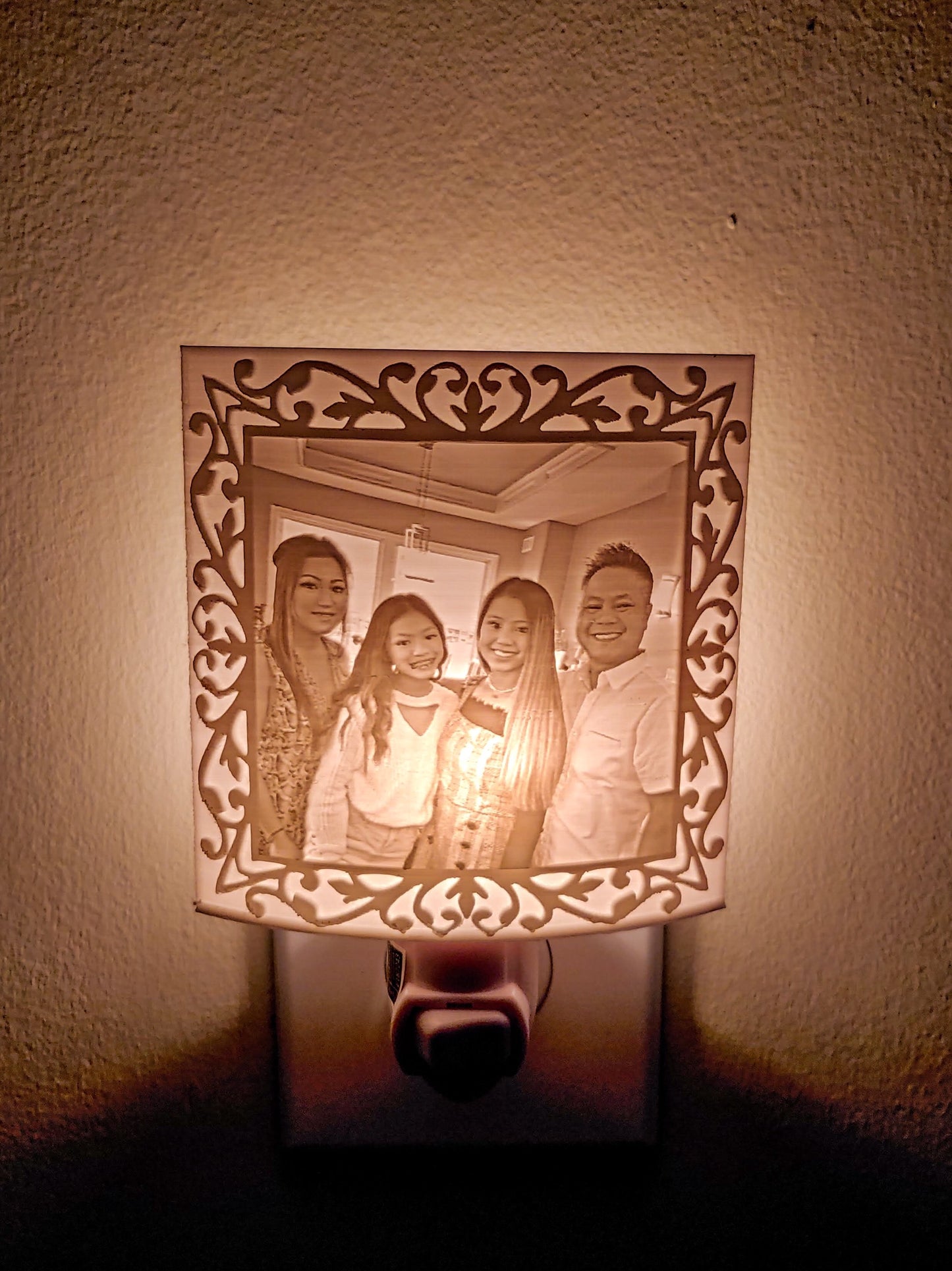 Family & Pet Personalized Lithophane LED Night Light